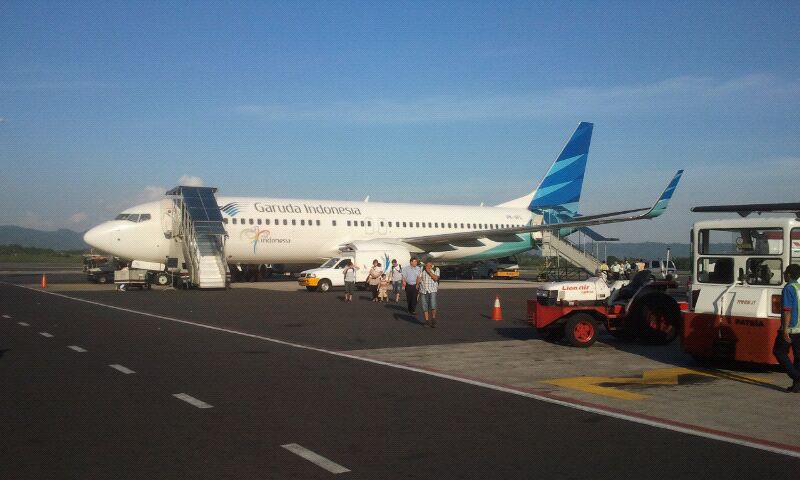Yogyakarta airport nach der Landung